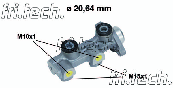 FRI.TECH. Главный тормозной цилиндр PF452