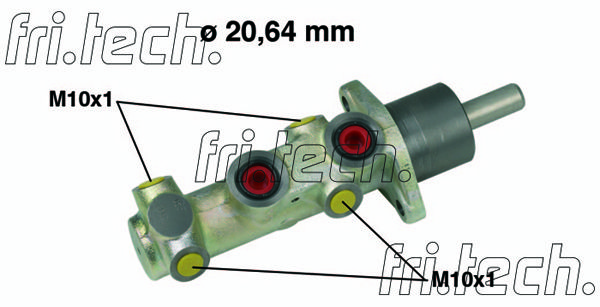 FRI.TECH. pagrindinis cilindras, stabdžiai PF544