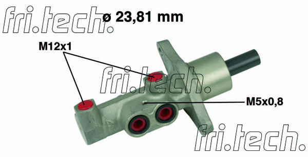 FRI.TECH. pagrindinis cilindras, stabdžiai PF581