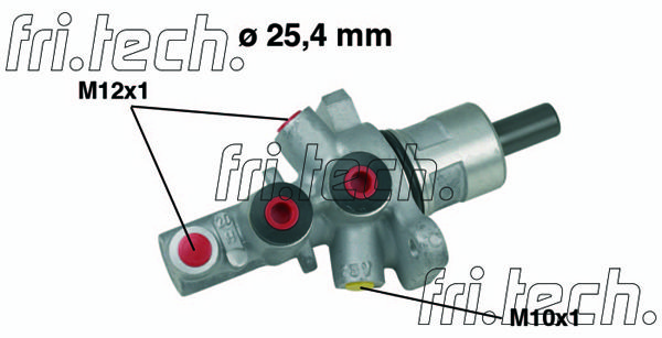 FRI.TECH. pagrindinis cilindras, stabdžiai PF608