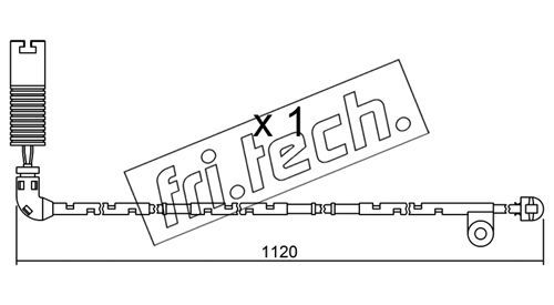 FRI.TECH. įspėjimo kontaktas, stabdžių trinkelių susidėvėjim SU.156