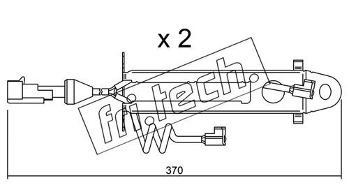 FRI.TECH. įspėjimo kontaktas, stabdžių trinkelių susidėvėjim SU.168K