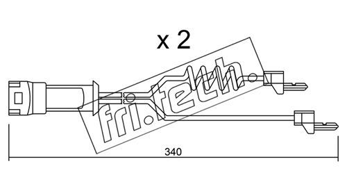 FRI.TECH. įspėjimo kontaktas, stabdžių trinkelių susidėvėjim SU.172K