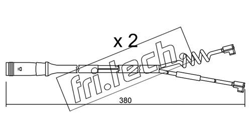 FRI.TECH. įspėjimo kontaktas, stabdžių trinkelių susidėvėjim SU.175K