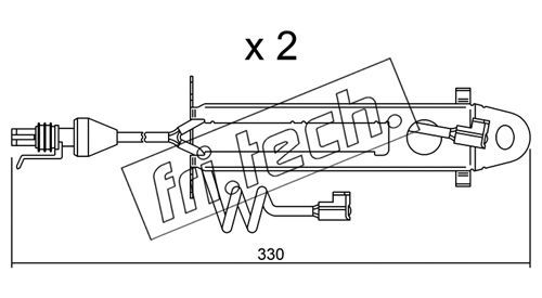 FRI.TECH. įspėjimo kontaktas, stabdžių trinkelių susidėvėjim SU.176K