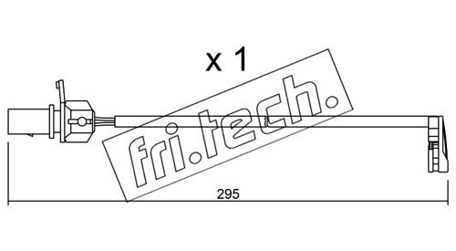 FRI.TECH. įspėjimo kontaktas, stabdžių trinkelių susidėvėjim SU.224