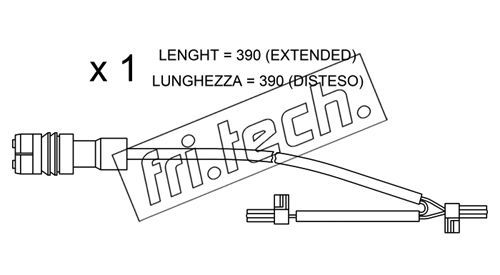 FRI.TECH. įspėjimo kontaktas, stabdžių trinkelių susidėvėjim SU.264