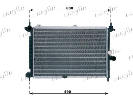 FRIGAIR radiatorius, variklio aušinimas 0107.3001