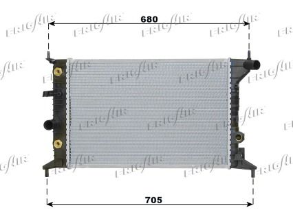 FRIGAIR radiatorius, variklio aušinimas 0107.3049