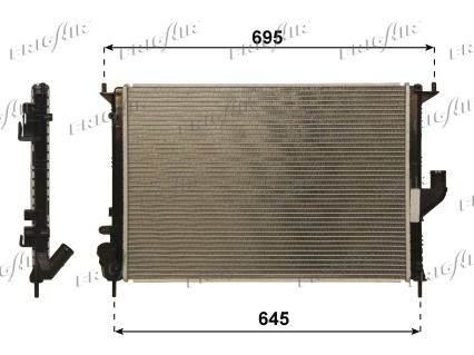 FRIGAIR radiatorius, variklio aušinimas 0109.3105