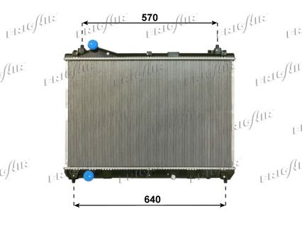 FRIGAIR radiatorius, variklio aušinimas 0114.3041