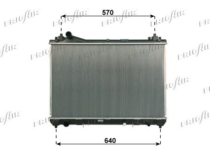 FRIGAIR radiatorius, variklio aušinimas 0114.3044