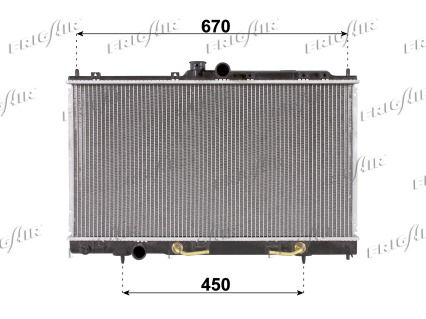 FRIGAIR radiatorius, variklio aušinimas 0116.3030