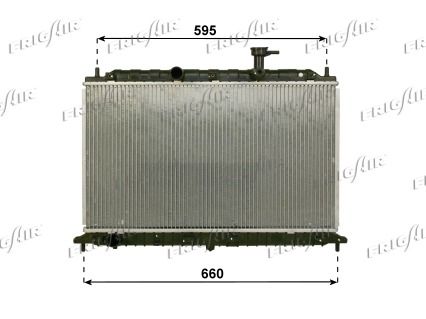 FRIGAIR radiatorius, variklio aušinimas 0128.3108