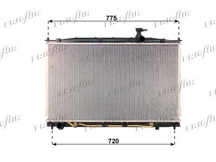 FRIGAIR radiatorius, variklio aušinimas 0128.3110