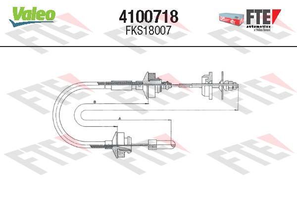 FTE Трос, управление сцеплением 4100718