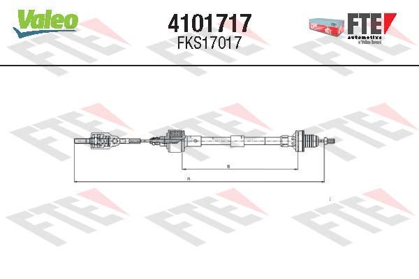 FTE Трос, управление сцеплением 4101717