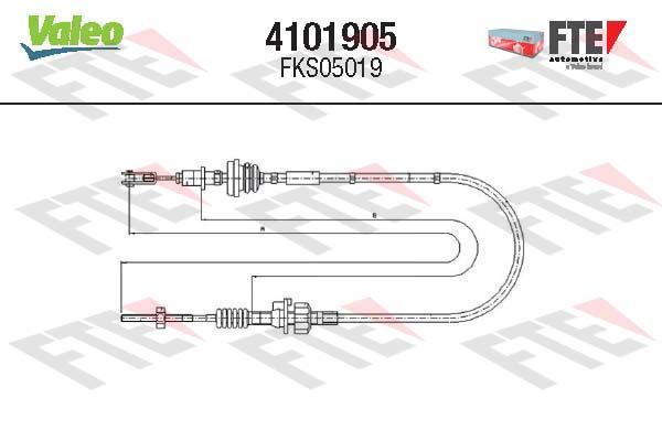 FTE Трос, управление сцеплением 4101905