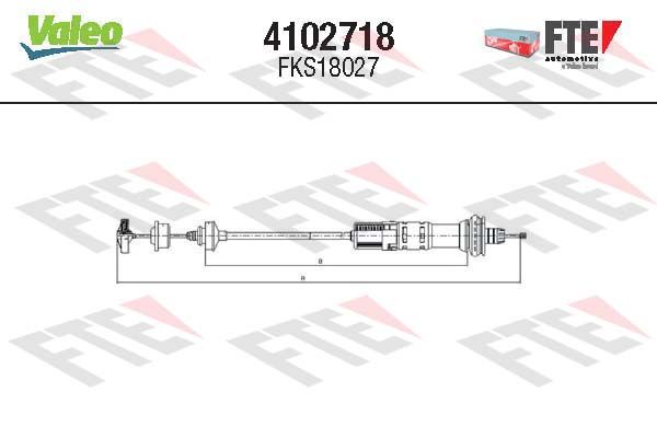 FTE Трос, управление сцеплением 4102718