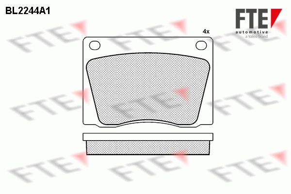FTE Комплект тормозных колодок, дисковый тормоз 9010695