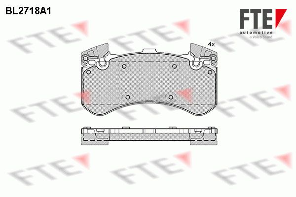 FTE Комплект тормозных колодок, дисковый тормоз 9010943