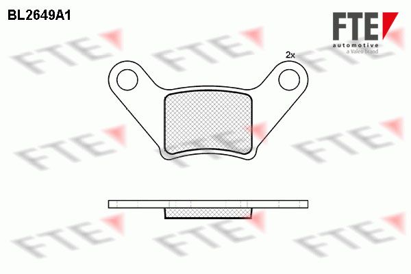 FTE Комплект тормозных колодок, дисковый тормоз 9011084