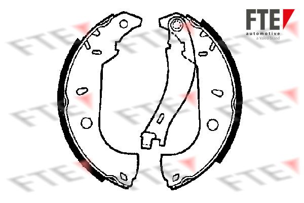 FTE stabdžių trinkelių komplektas 9100012