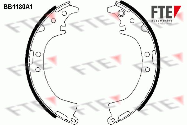 FTE Комплект тормозных колодок 9100042