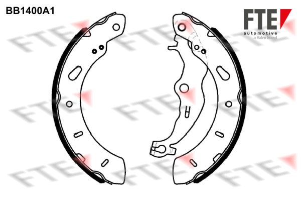FTE Комплект тормозных колодок 9100135