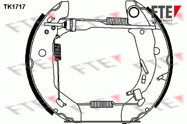 FTE Комплект тормозных колодок 9110006