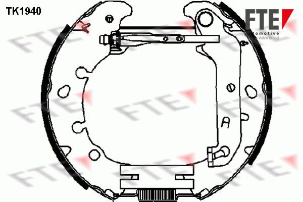 FTE Комплект тормозных колодок 9110013