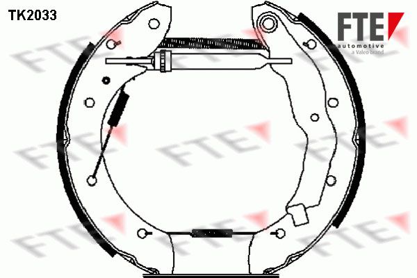 FTE Комплект тормозных колодок 9110015