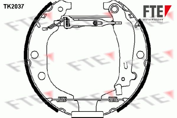 FTE Комплект тормозных колодок 9110016