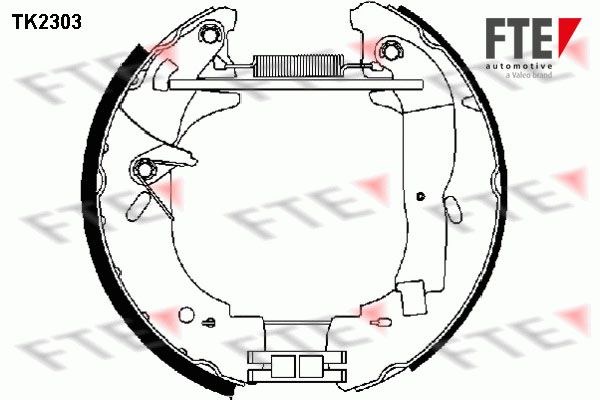 FTE Комплект тормозных колодок 9110025