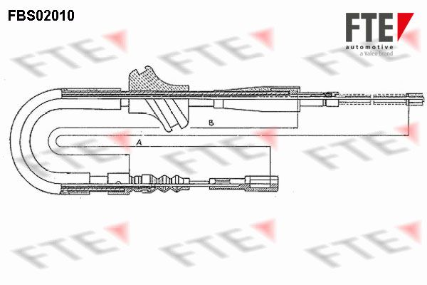 FTE Тросик, cтояночный тормоз 9250003