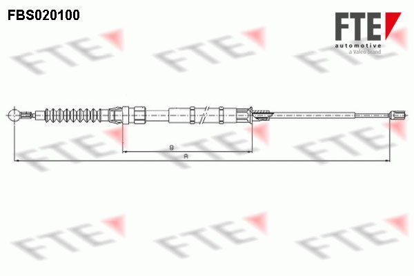 FTE trosas, stovėjimo stabdys 9250004