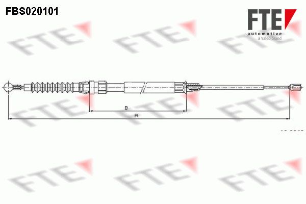 FTE Тросик, cтояночный тормоз 9250005