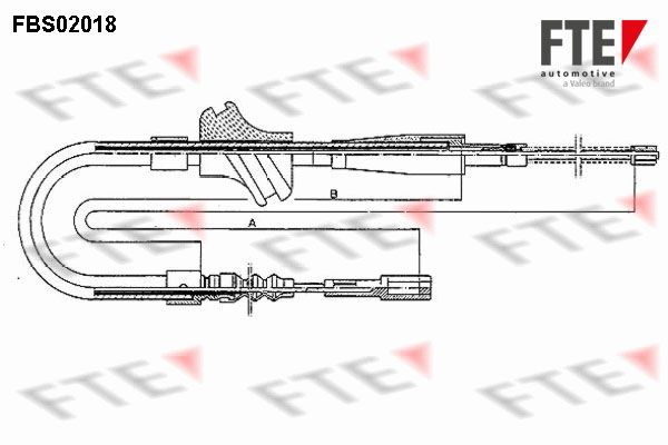 FTE Тросик, cтояночный тормоз 9250032