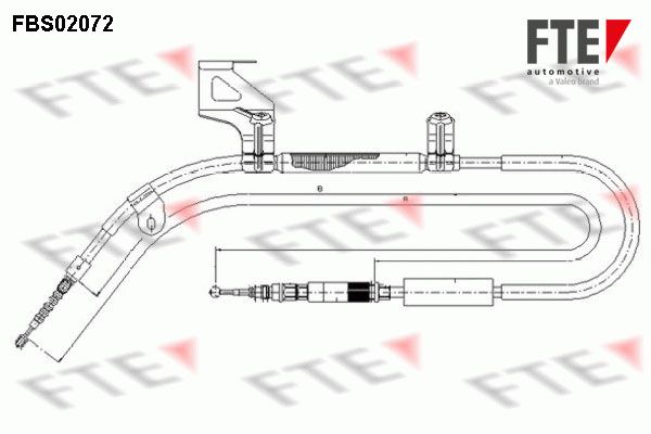 FTE Тросик, cтояночный тормоз 9250073