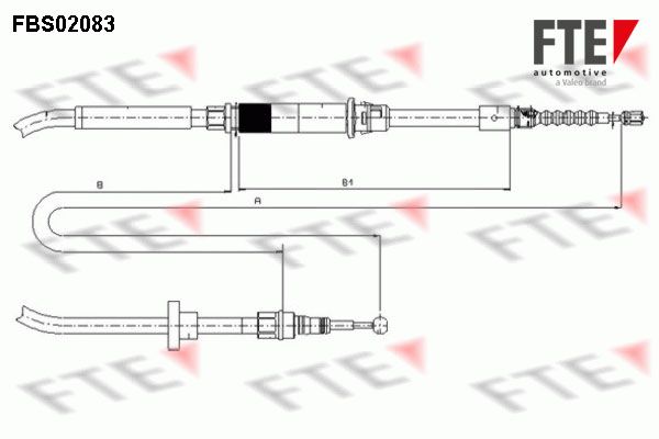 FTE trosas, stovėjimo stabdys 9250083