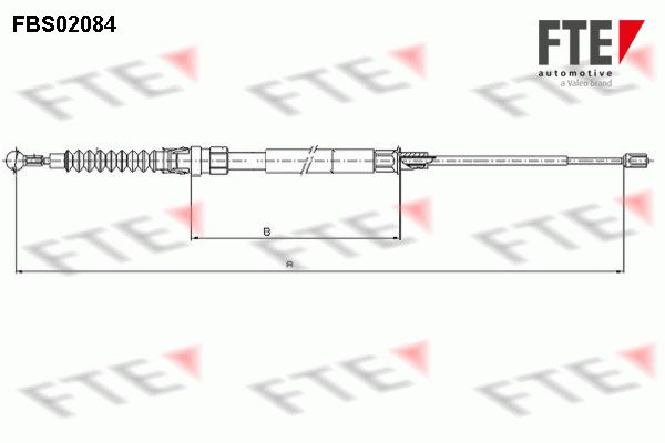 FTE Тросик, cтояночный тормоз 9250084