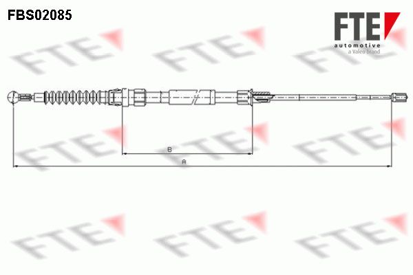 FTE Тросик, cтояночный тормоз 9250085