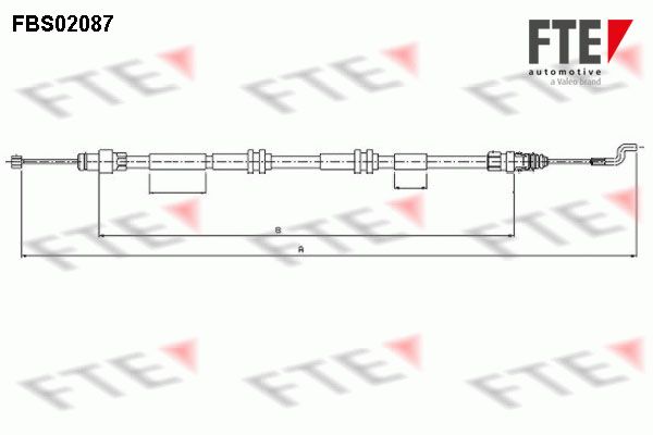 FTE trosas, stovėjimo stabdys 9250087