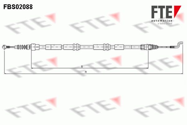 FTE trosas, stovėjimo stabdys 9250088