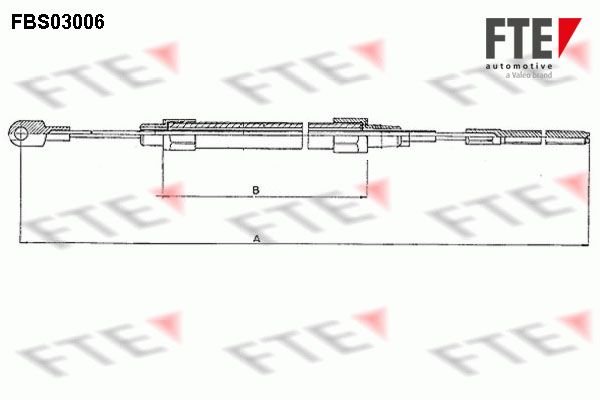 FTE Тросик, cтояночный тормоз 9250104