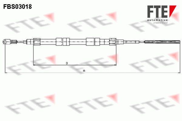 FTE Тросик, cтояночный тормоз 9250107