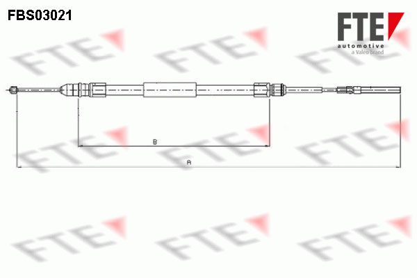 FTE trosas, stovėjimo stabdys 9250110