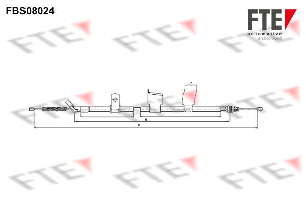 FTE trosas, stovėjimo stabdys 9250230