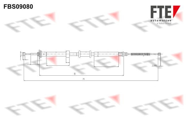 FTE Тросик, cтояночный тормоз 9250300