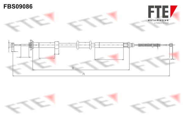 FTE Тросик, cтояночный тормоз 9250304